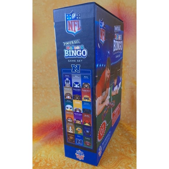 NFL Football Mascots BINGO Game Set Includes 6 Game Boards 60 Tokens 2-6 Players - Picture 6 of 10